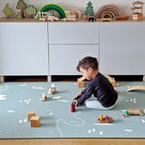 【LVMG】 Lサイズ 高品質でお洒落なリバーシブルプレイマット【Lille Verden Marmor Generös】